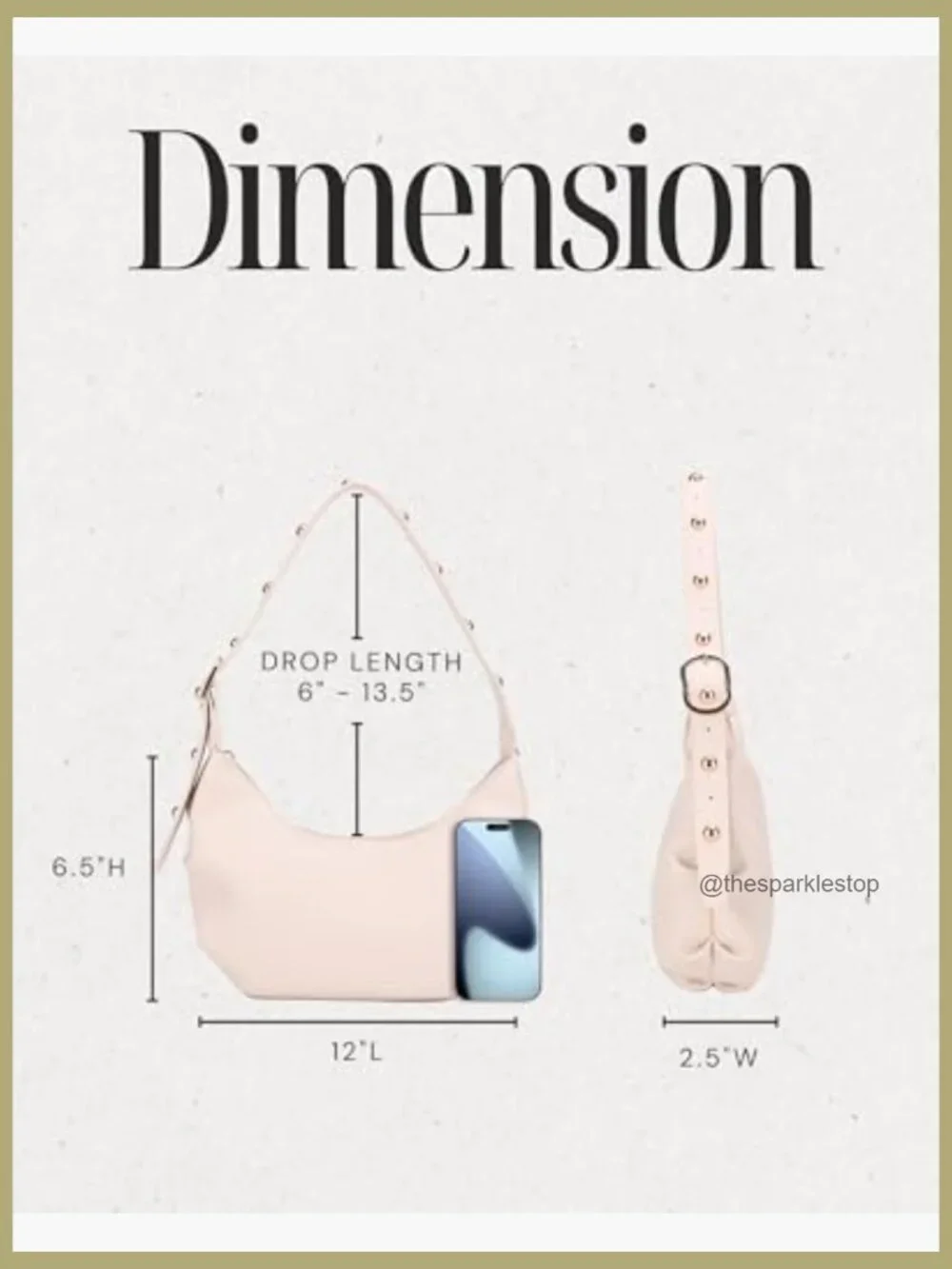 Small Hobo Crescent Shoulder Bag Vegan Leather Underarm Tote Clutch Purse